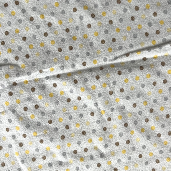 Carter's Child of Mine Baby Receiving Blankets Yellow Animals Polka Dots Flannel - Picture 5 of 13